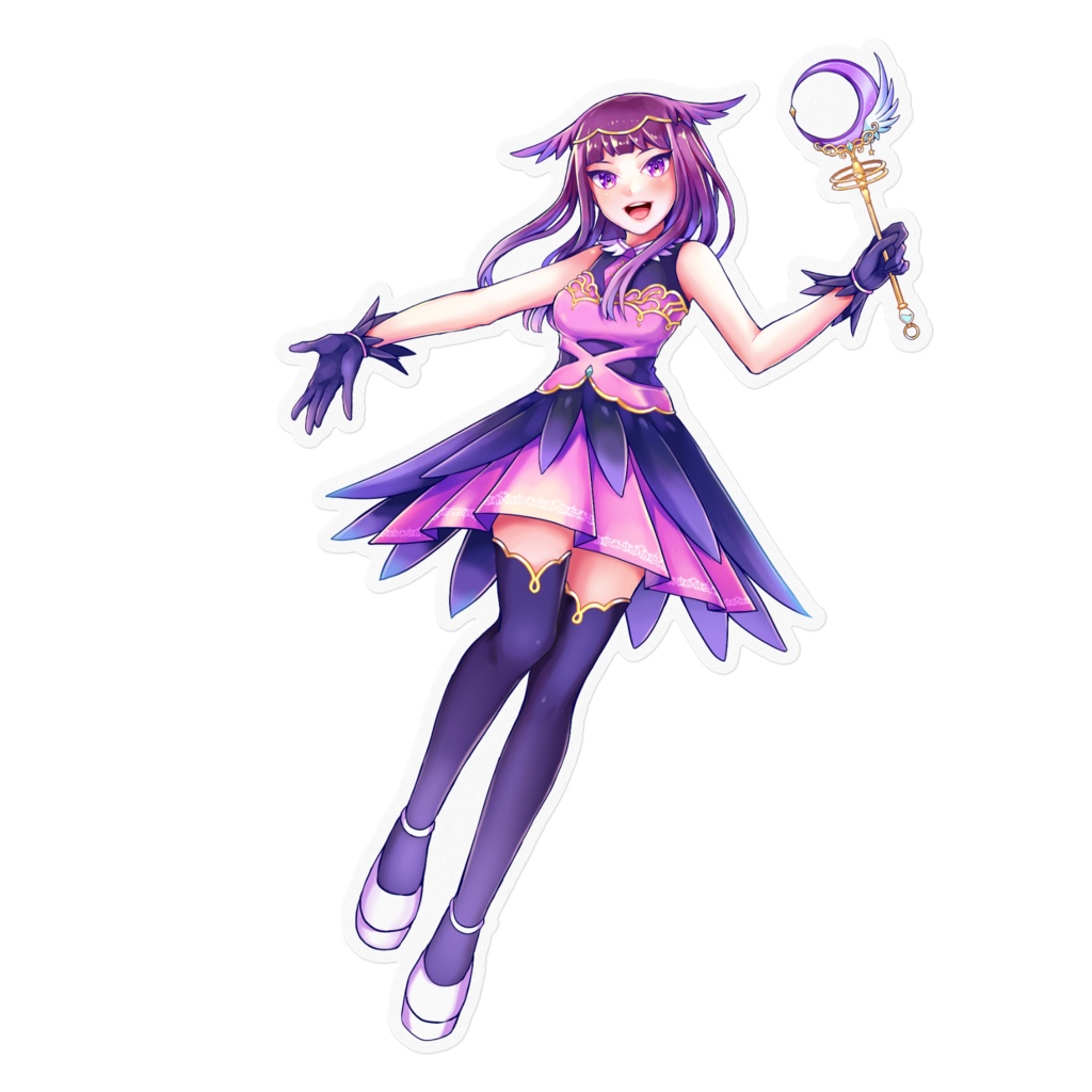 煌木紫音 活動一周年記念グッズ ステッカー