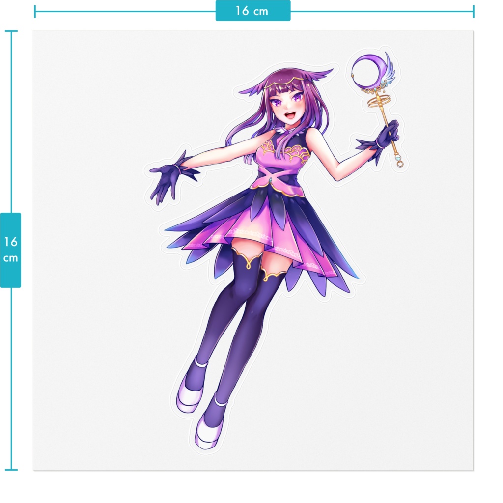 煌木紫音 活動一周年記念グッズ ステッカー