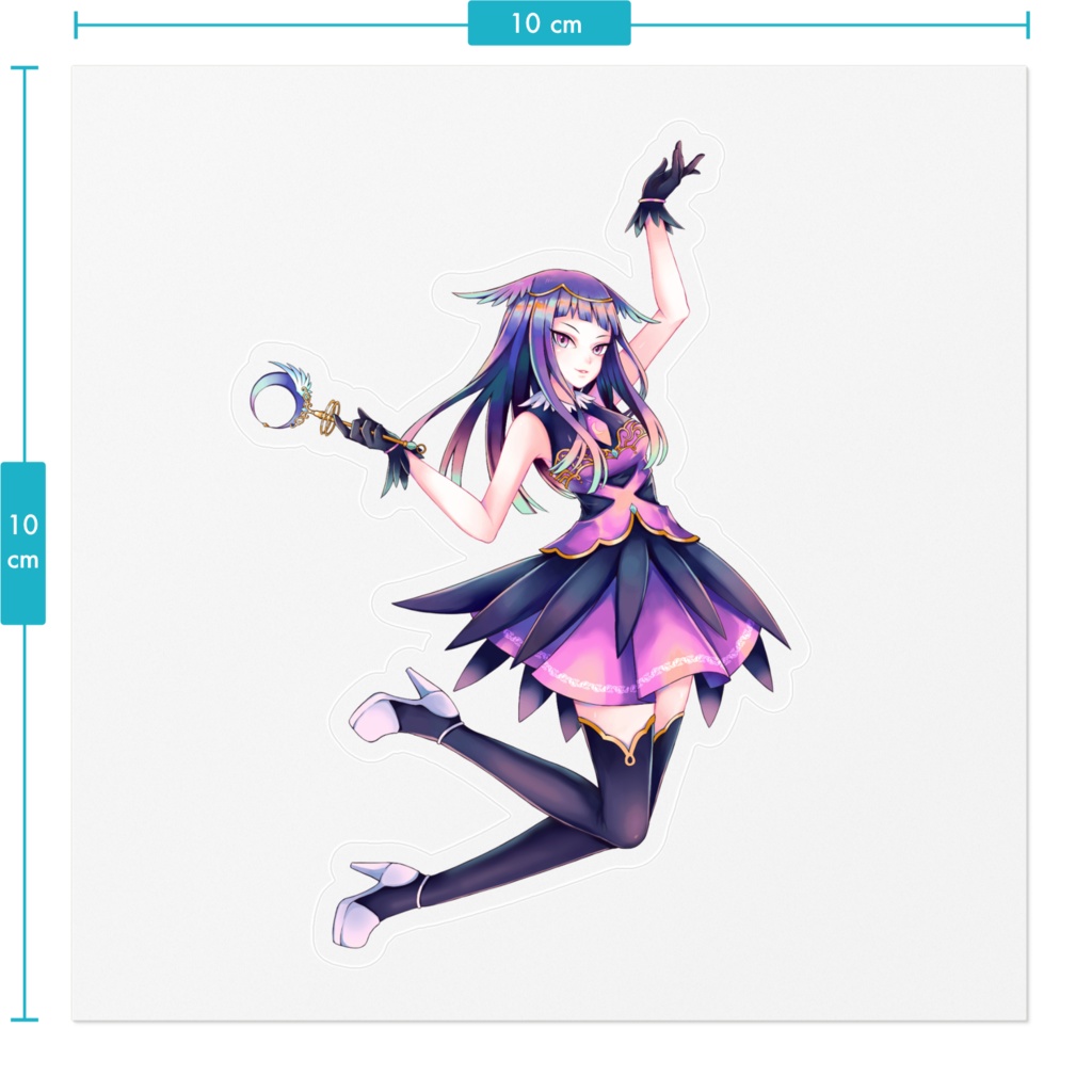 煌木紫音 活動2周年記念グッズ ステッカー