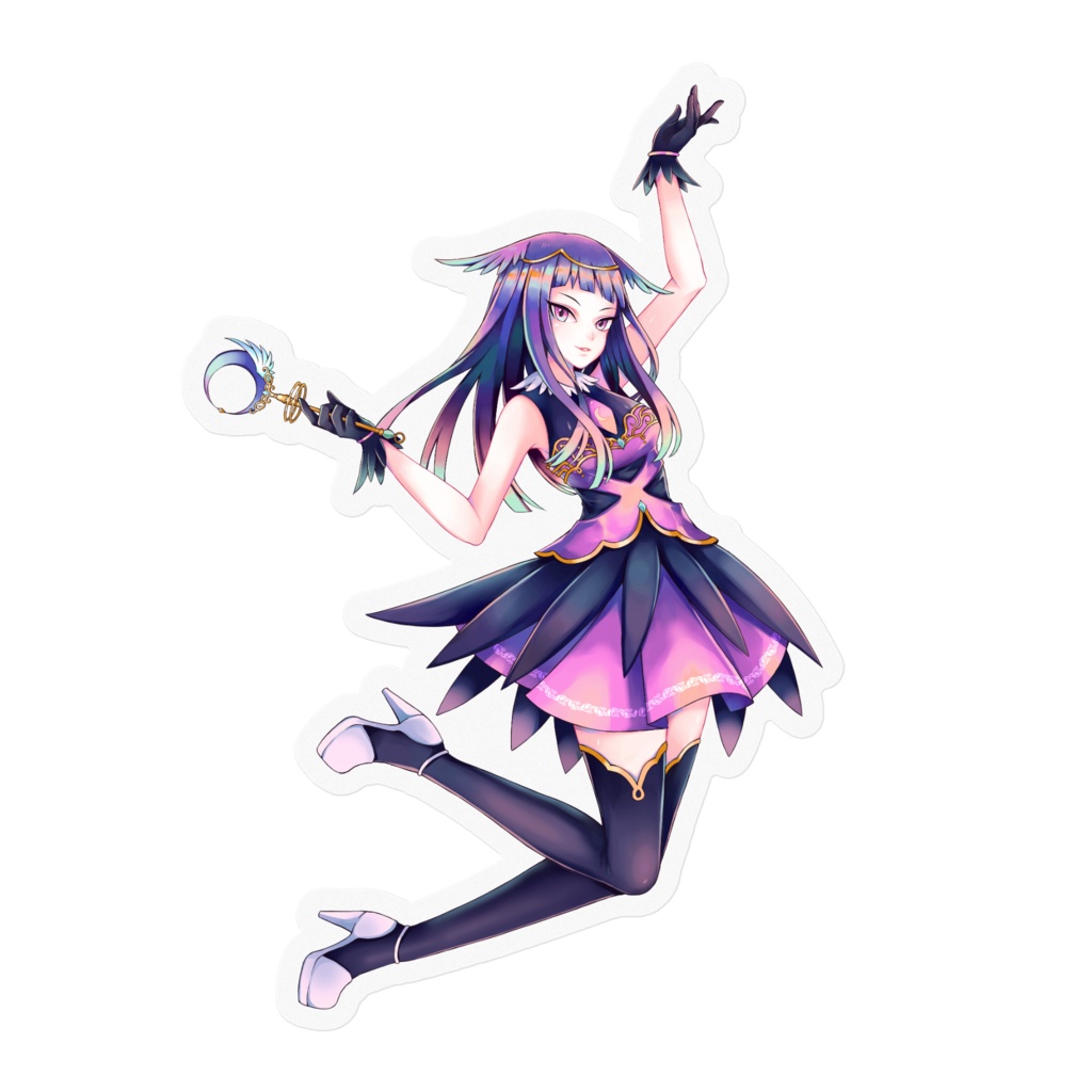 煌木紫音 活動２周年記念グッズ ステッカー