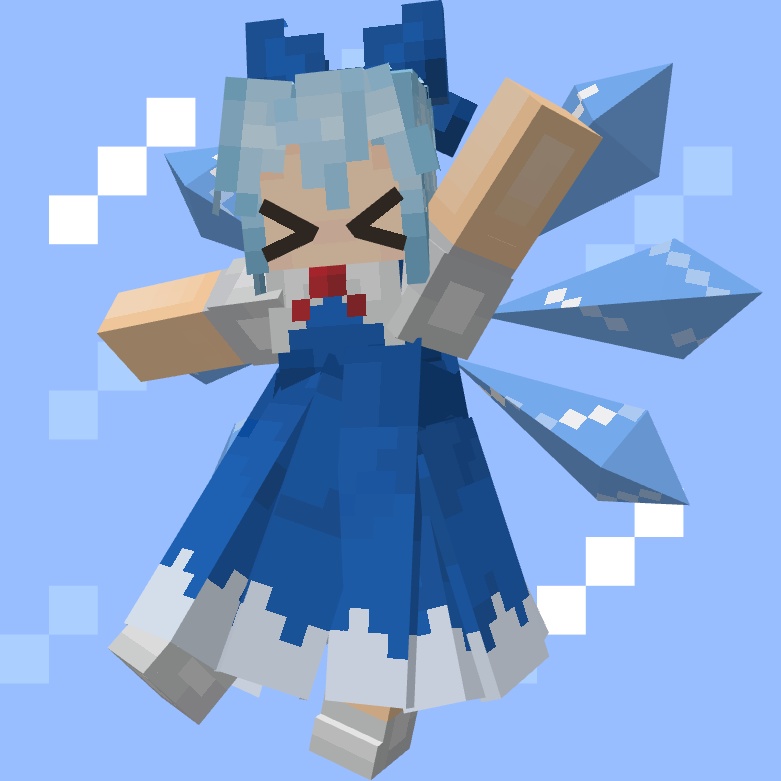 【無料】チルノ【Minecraft Figura】