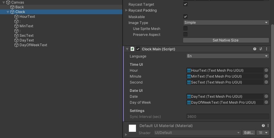 【VRChat向け】全世界対応の時計テキスト表示機能 -Worldwide clock text display function-