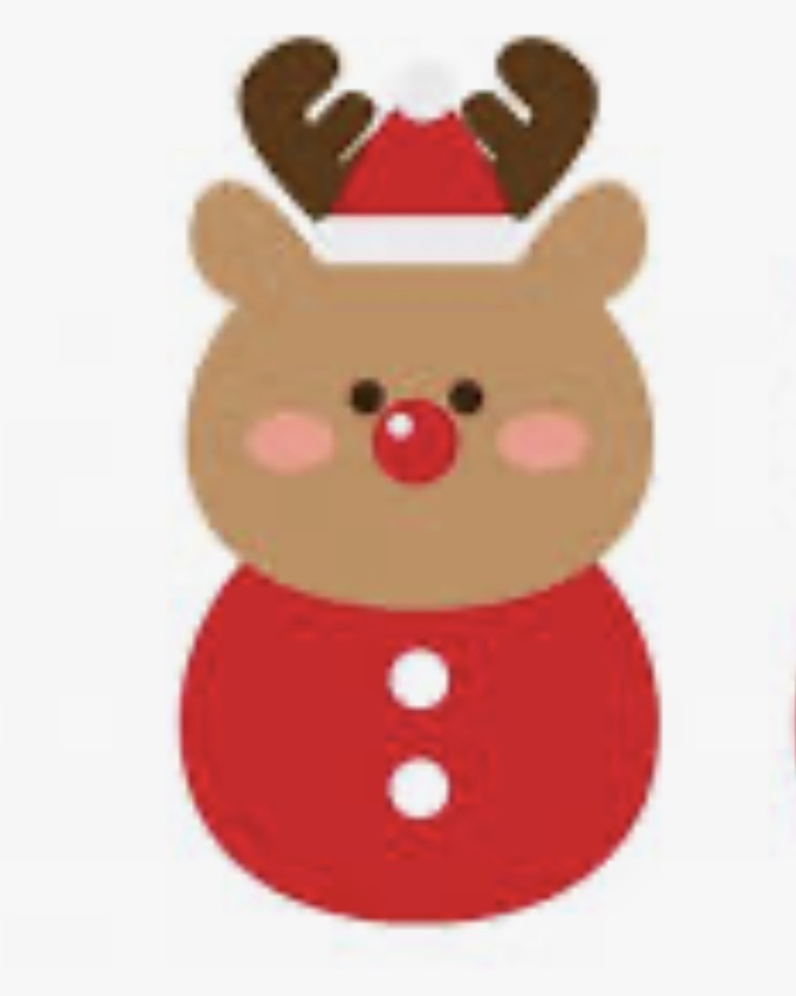 クリスマスチェキ（トナカイ）