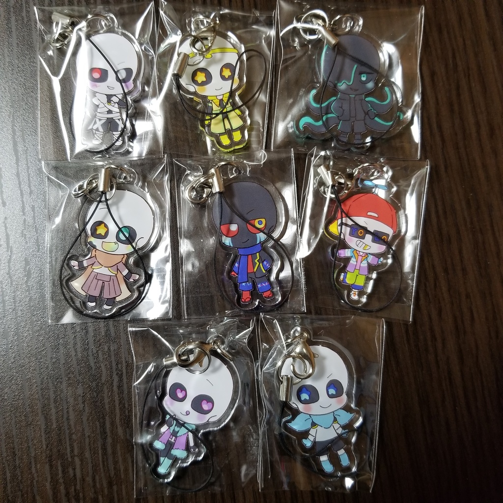 Auサンズアクリルキーホルダー Happyrain Booth