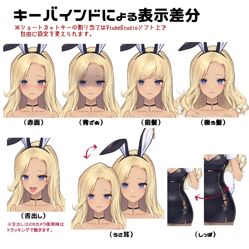 【Live2D】バニースーツのお姉さん【カスタム】