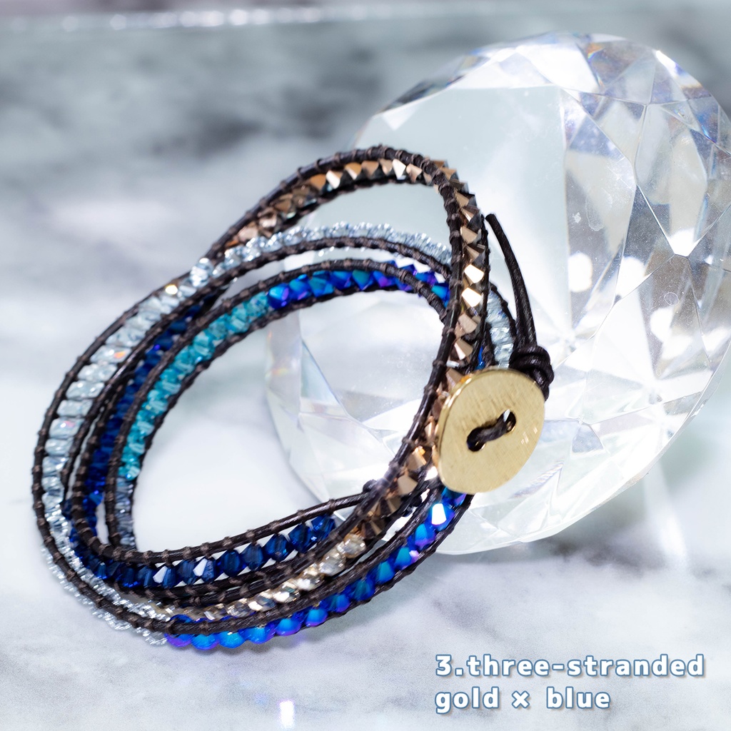 wrap bracelet 3-stranded ラップブレス