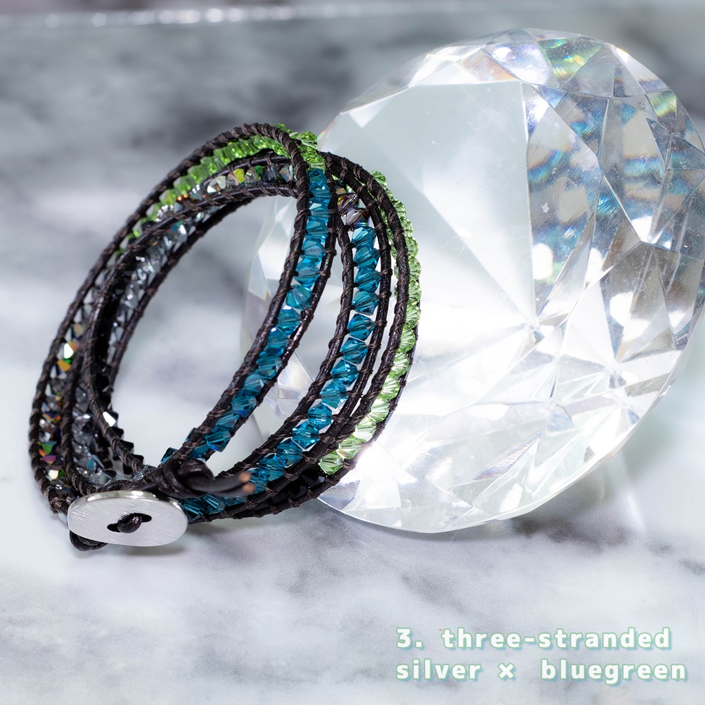wrap bracelet 3-stranded ラップブレス