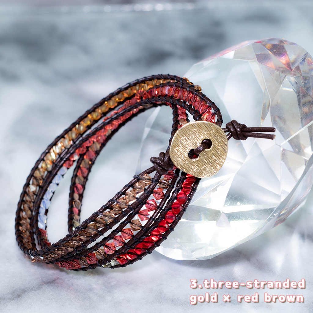wrap bracelet 3-stranded ラップブレス