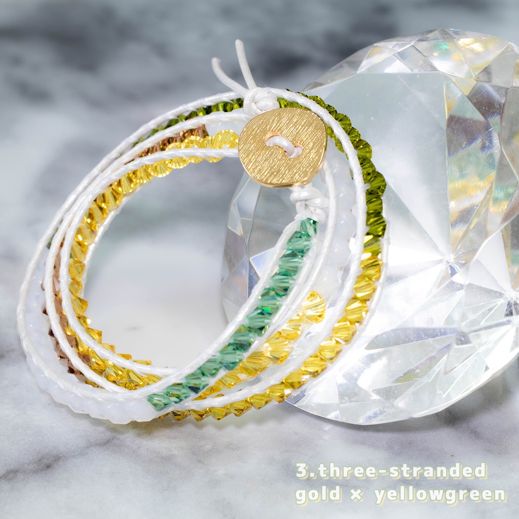 wrap bracelet 3-stranded ラップブレス