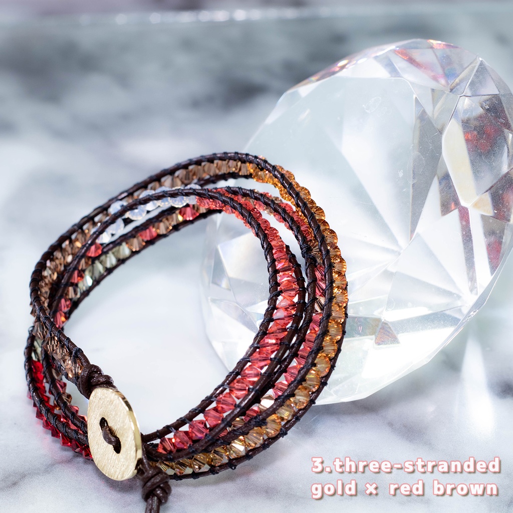 wrap bracelet 3-stranded ラップブレス