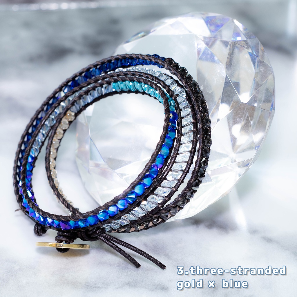 wrap bracelet 3-stranded ラップブレス