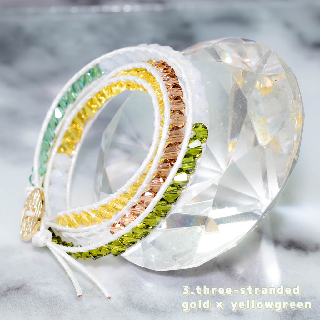 wrap bracelet 3-stranded ラップブレス