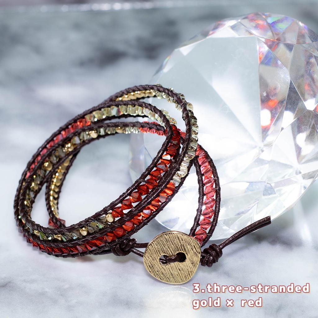 wrap bracelet 3-stranded ラップブレス
