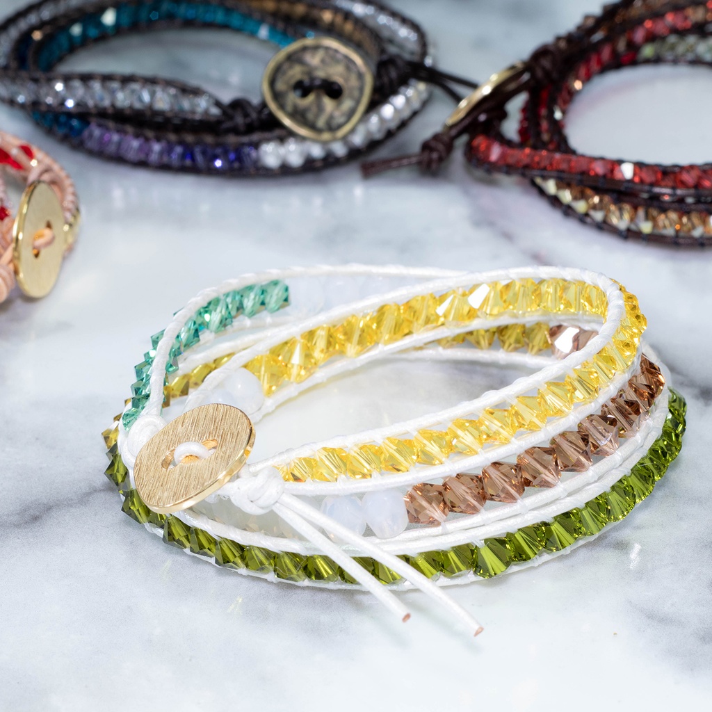 wrap bracelet 3-stranded ラップブレス