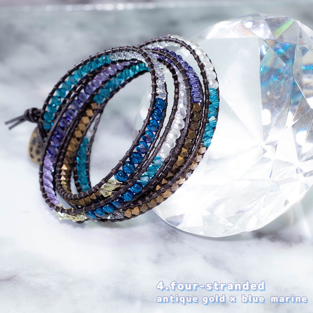 wrap bracelet 4-stranded ラップブレス