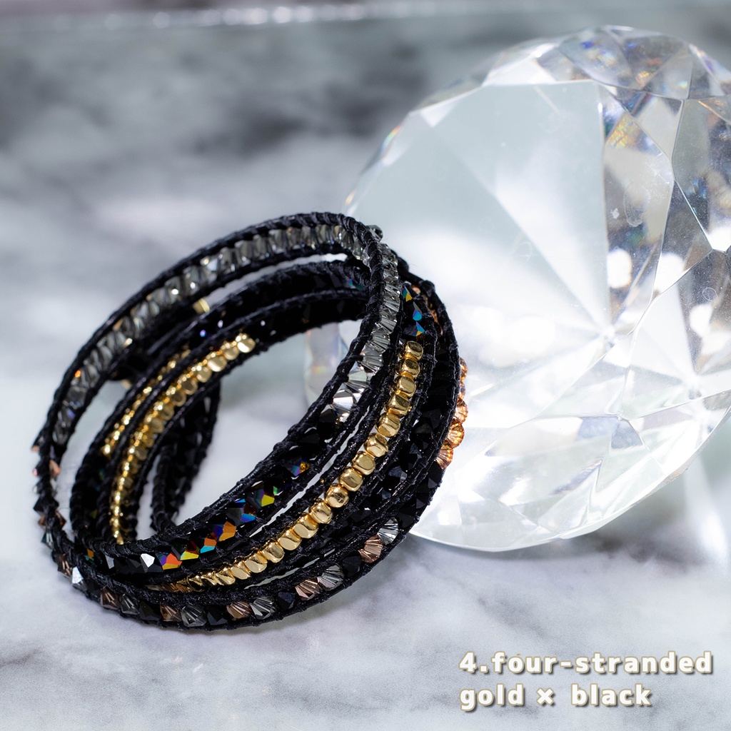 wrap bracelet 4-stranded ラップブレス
