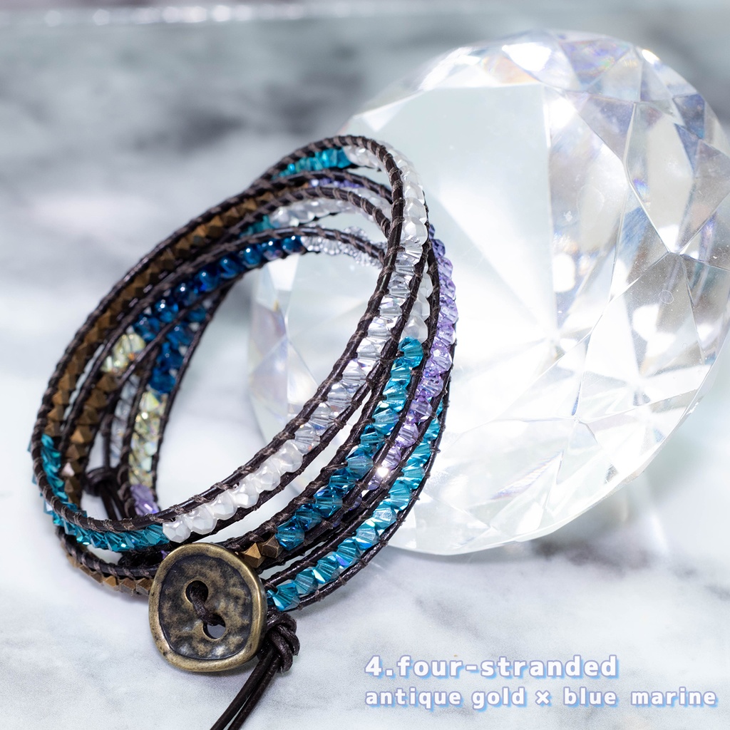 wrap bracelet 4-stranded ラップブレス
