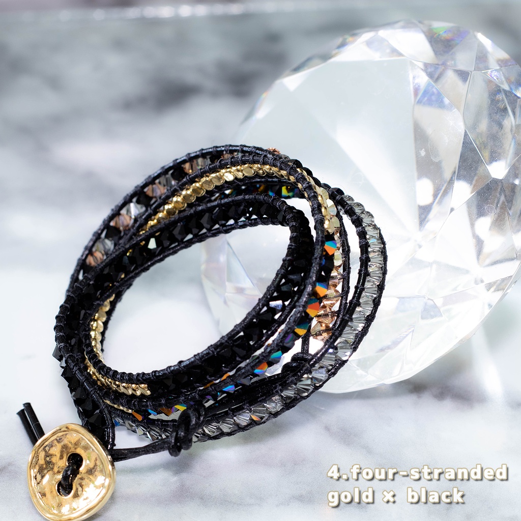 wrap bracelet 4-stranded ラップブレス