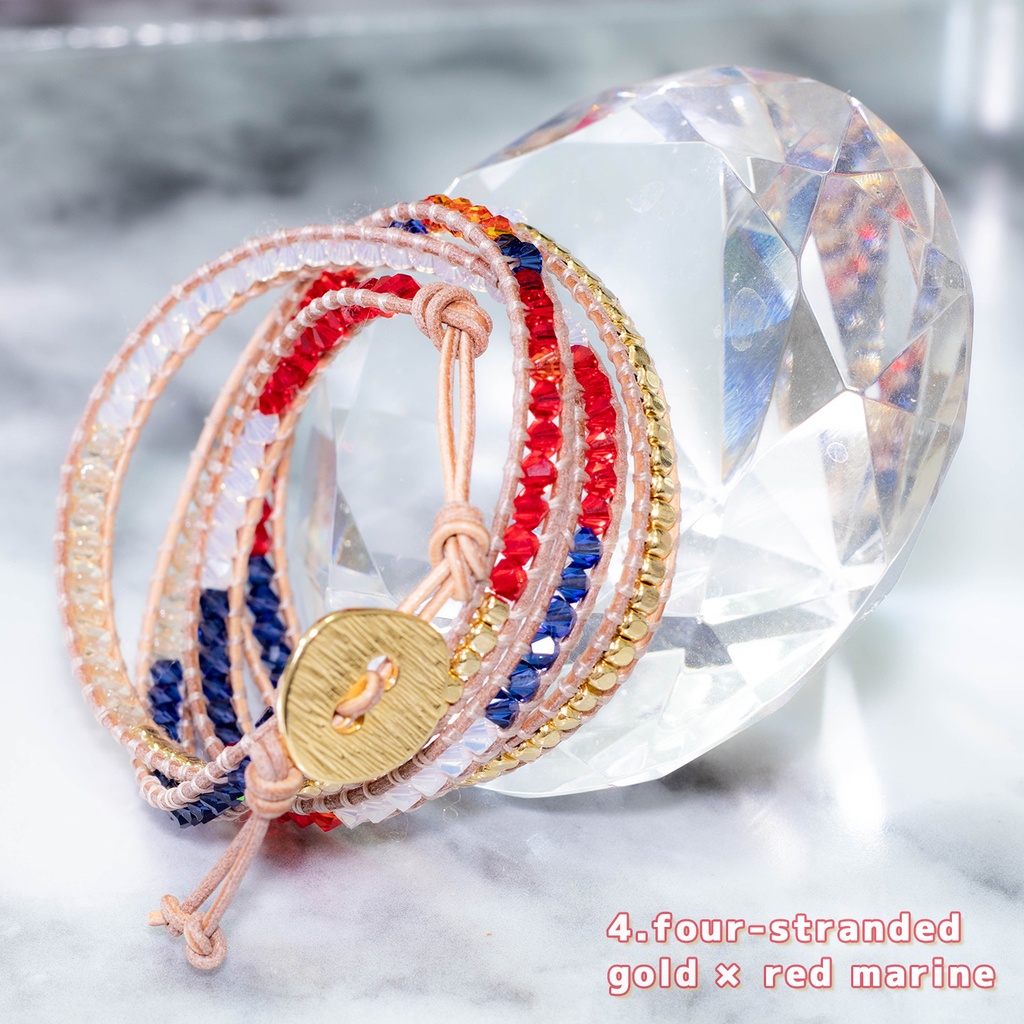 wrap bracelet 4-stranded ラップブレス