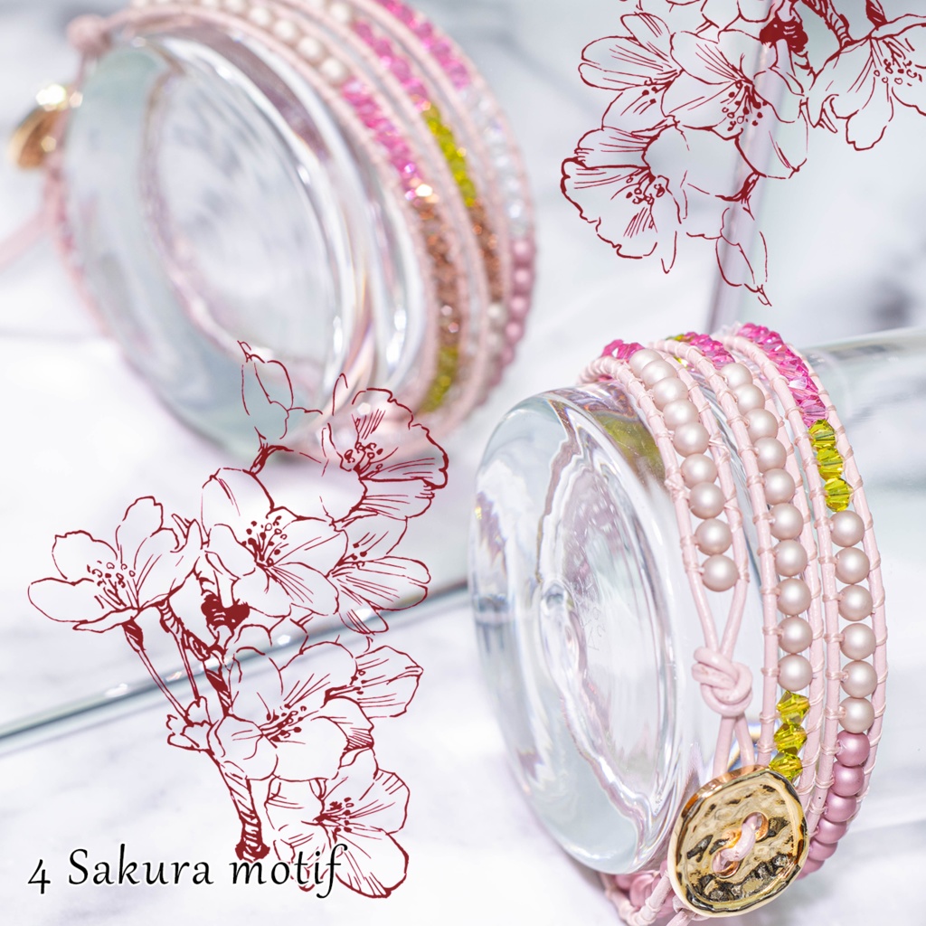 wrap bracelet 3-stranded ラップブレス Season12