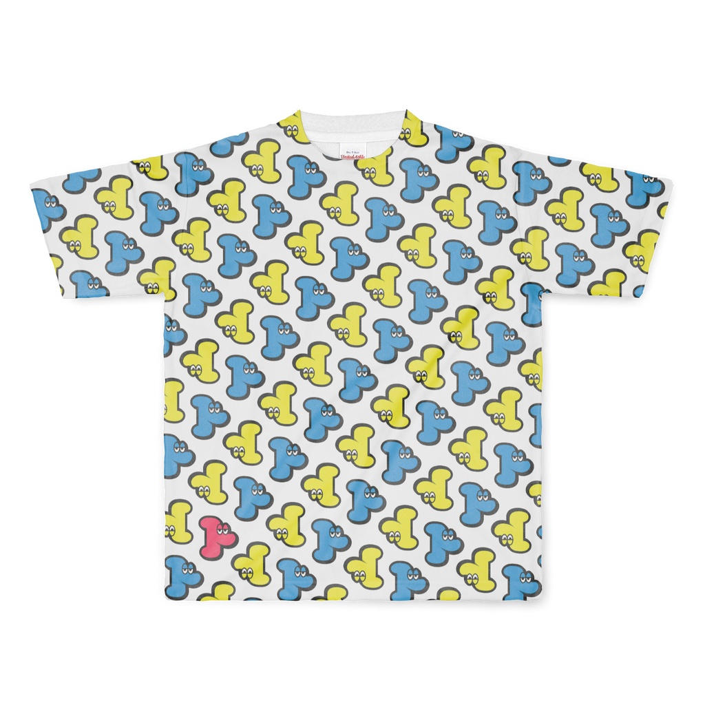 Tシャツ｜ドドドドモノグラム（ホワイト）