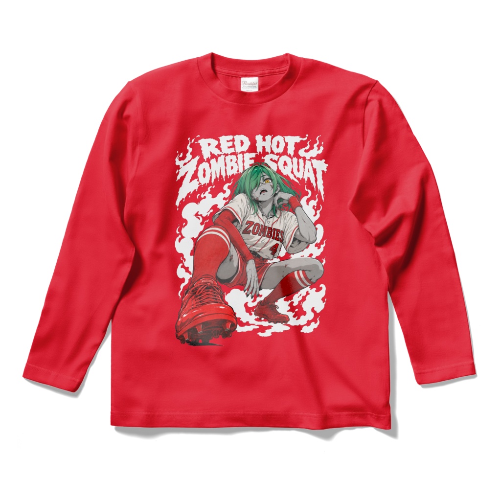 ロンT｜RED HOT ZOMBIE SQUAT
