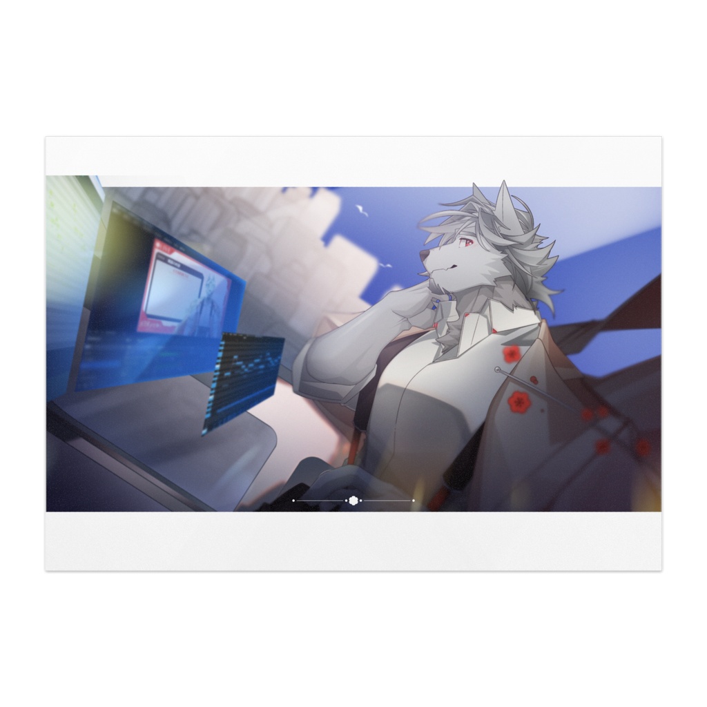 白牙アヤト ビジュアルイラストポスター