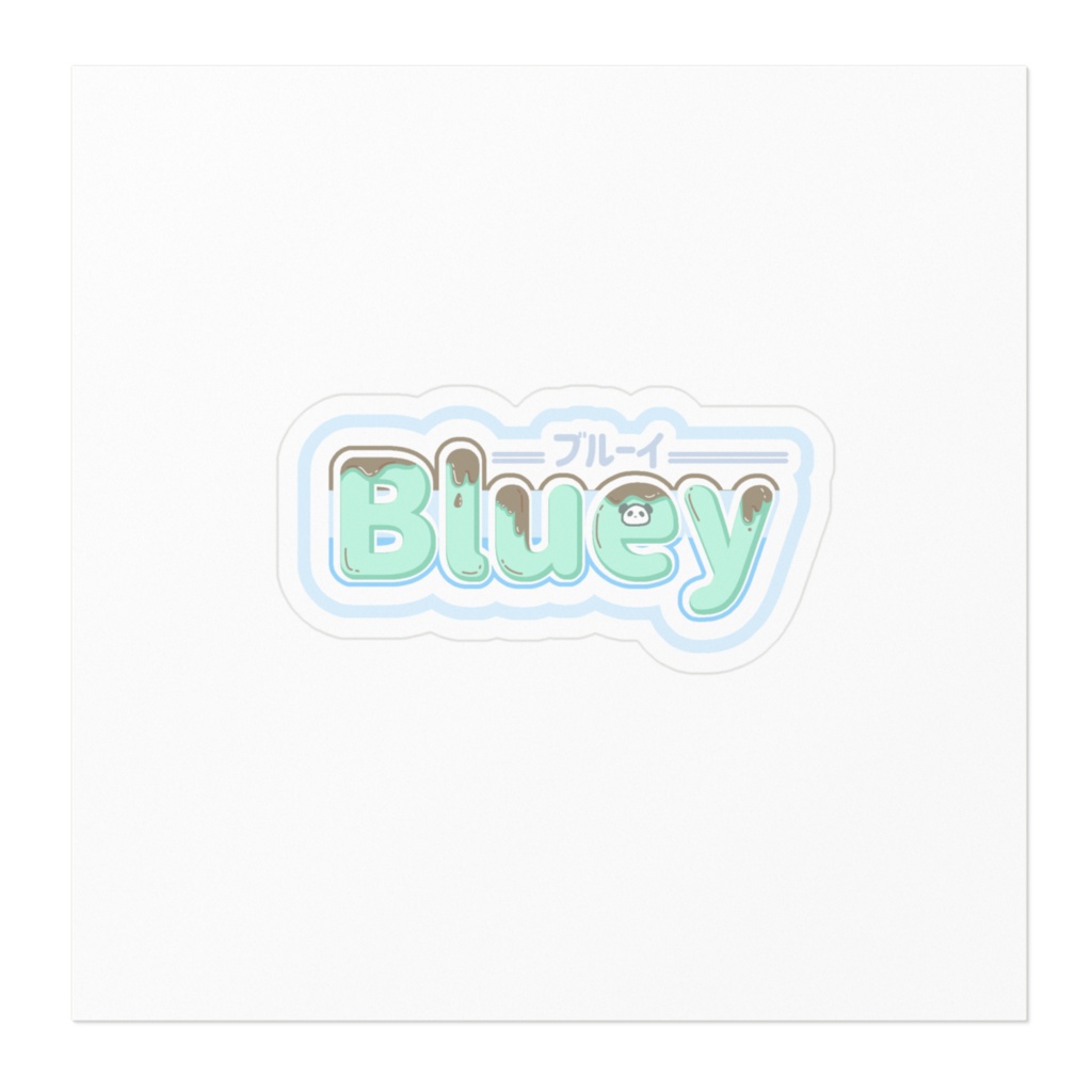 ステッカー Bluey ロゴ