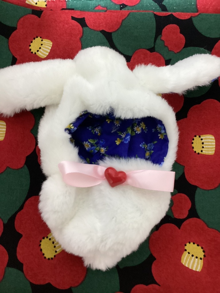 ちょっぴ着ぐるみ白うさぎ垂れ耳