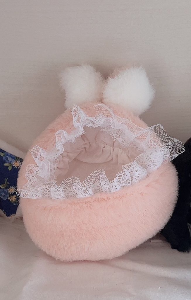 桃色ふわころうさぎ