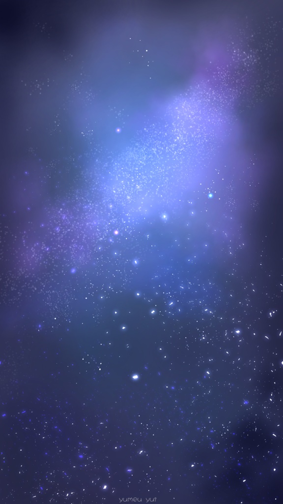 【Vtuber向け】星空の配信背景　縦横兼用　５種