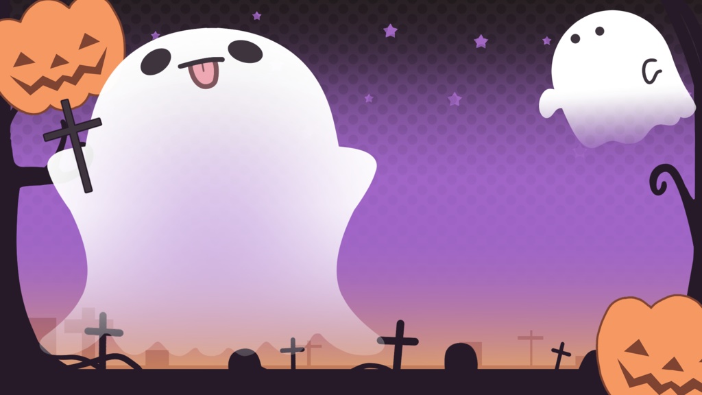 【無料版あり】ハロウィンな配信画面
