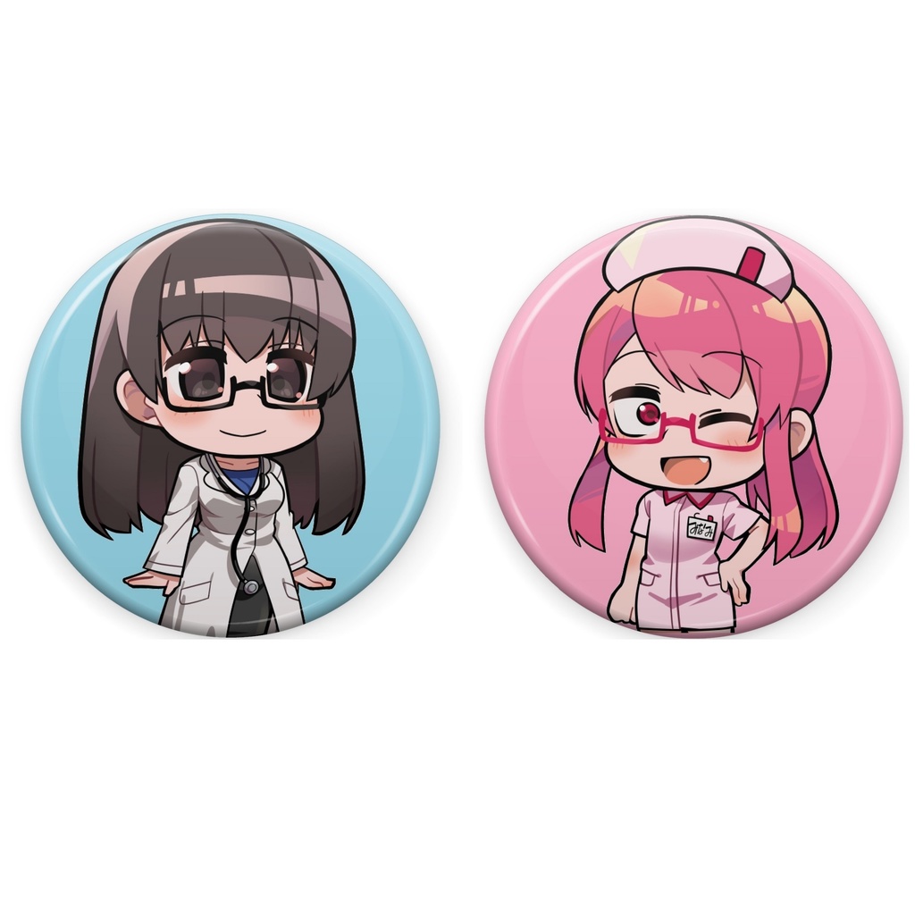 缶バッジ(笠希々&越坂部みなみ)