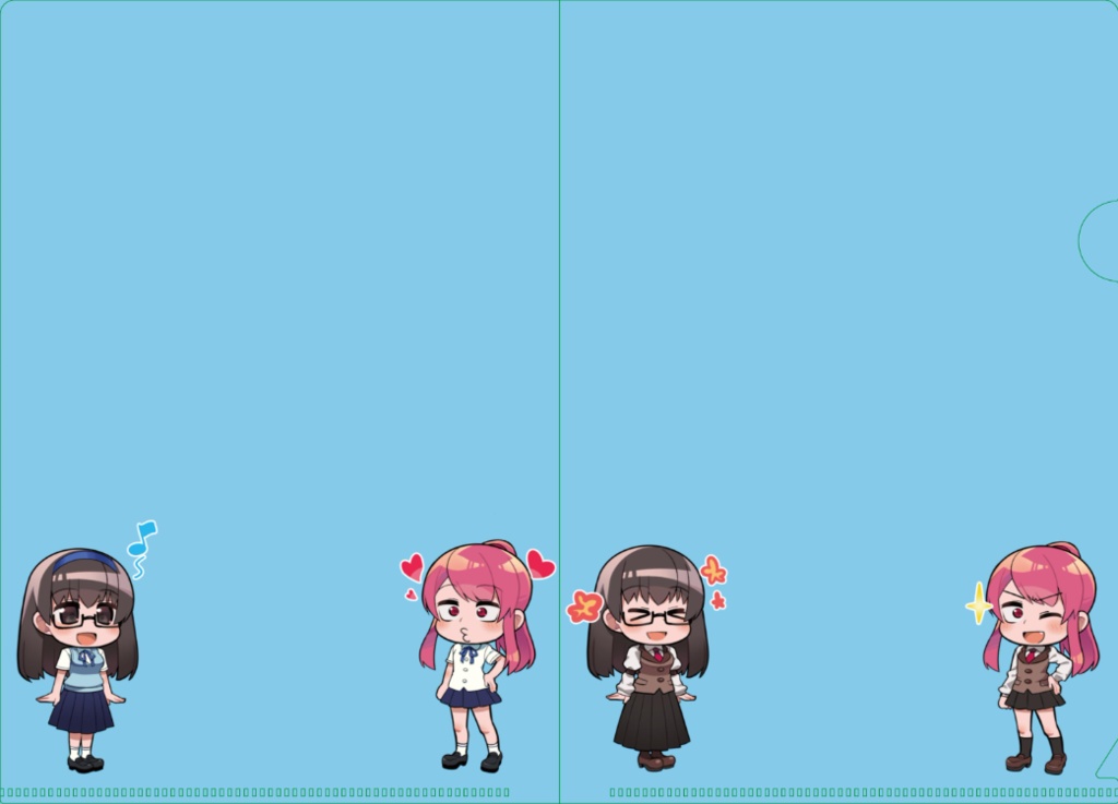 クリアファイル（笠希々&越坂部みなみ）