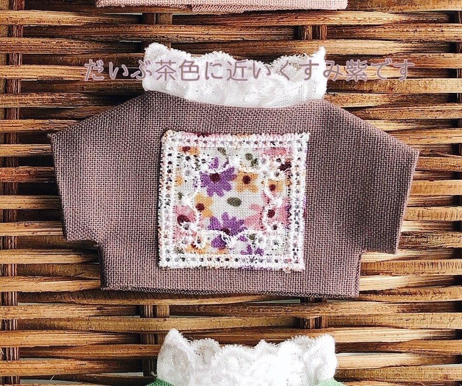 フラワーレースカットソー