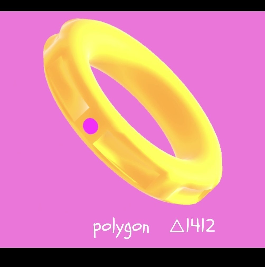 【3D】指輪 PinkStoneRing