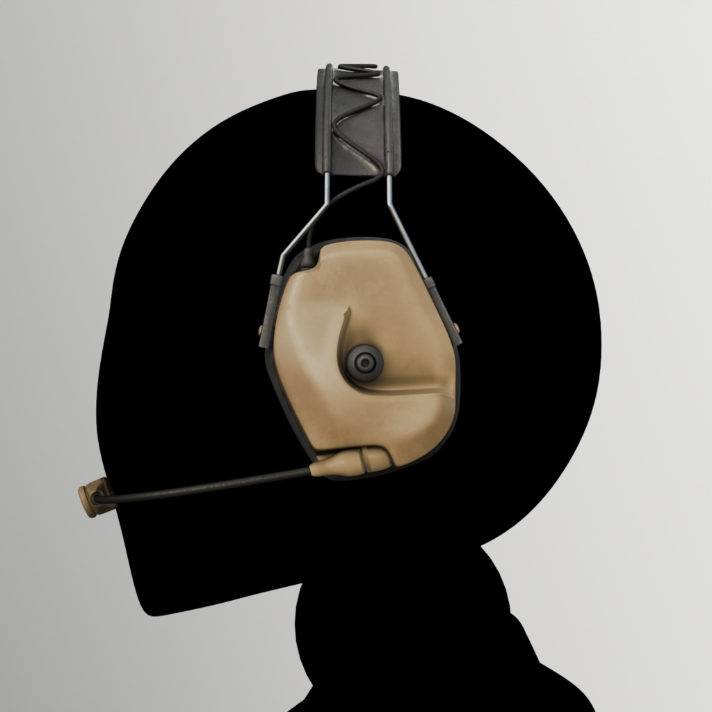 【3Dmodel】EchoTacヘッドセット