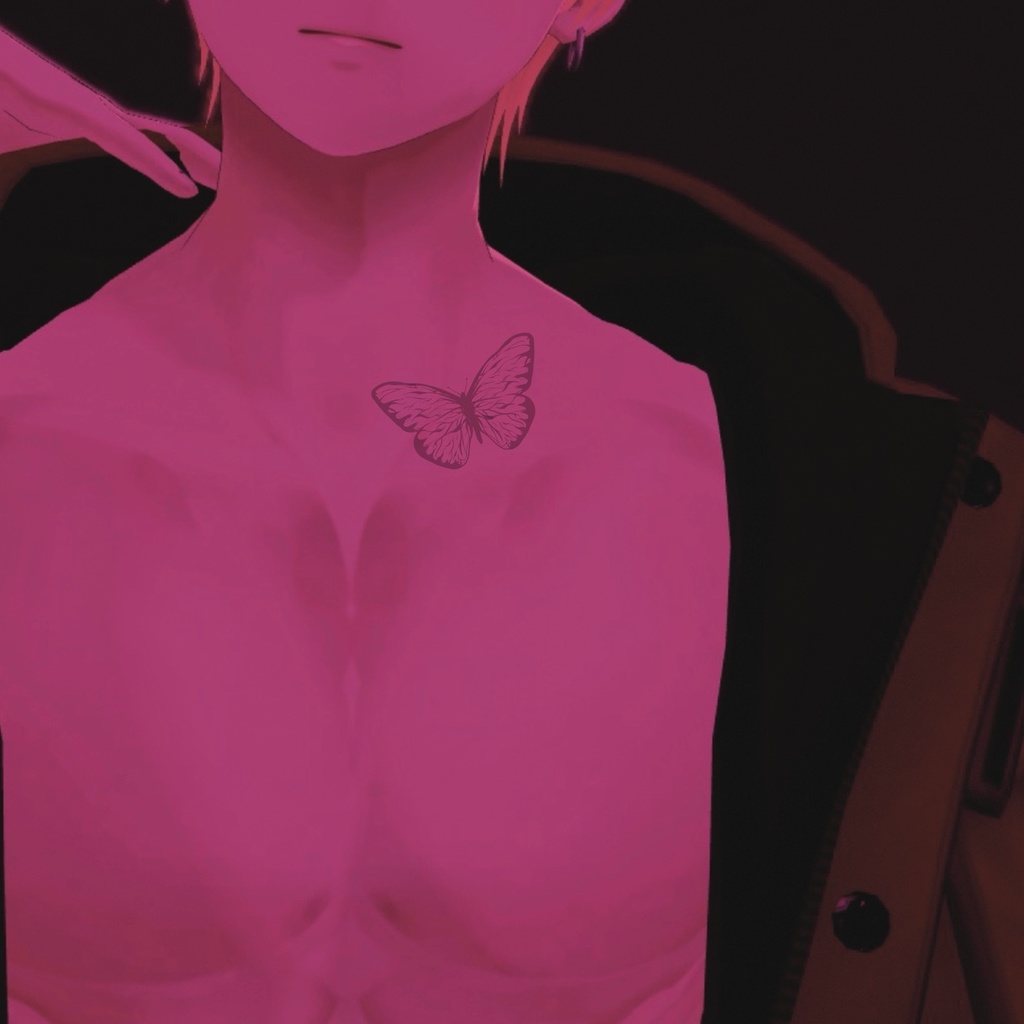 【 Butterfly Tattoo 】 ボディータトゥー