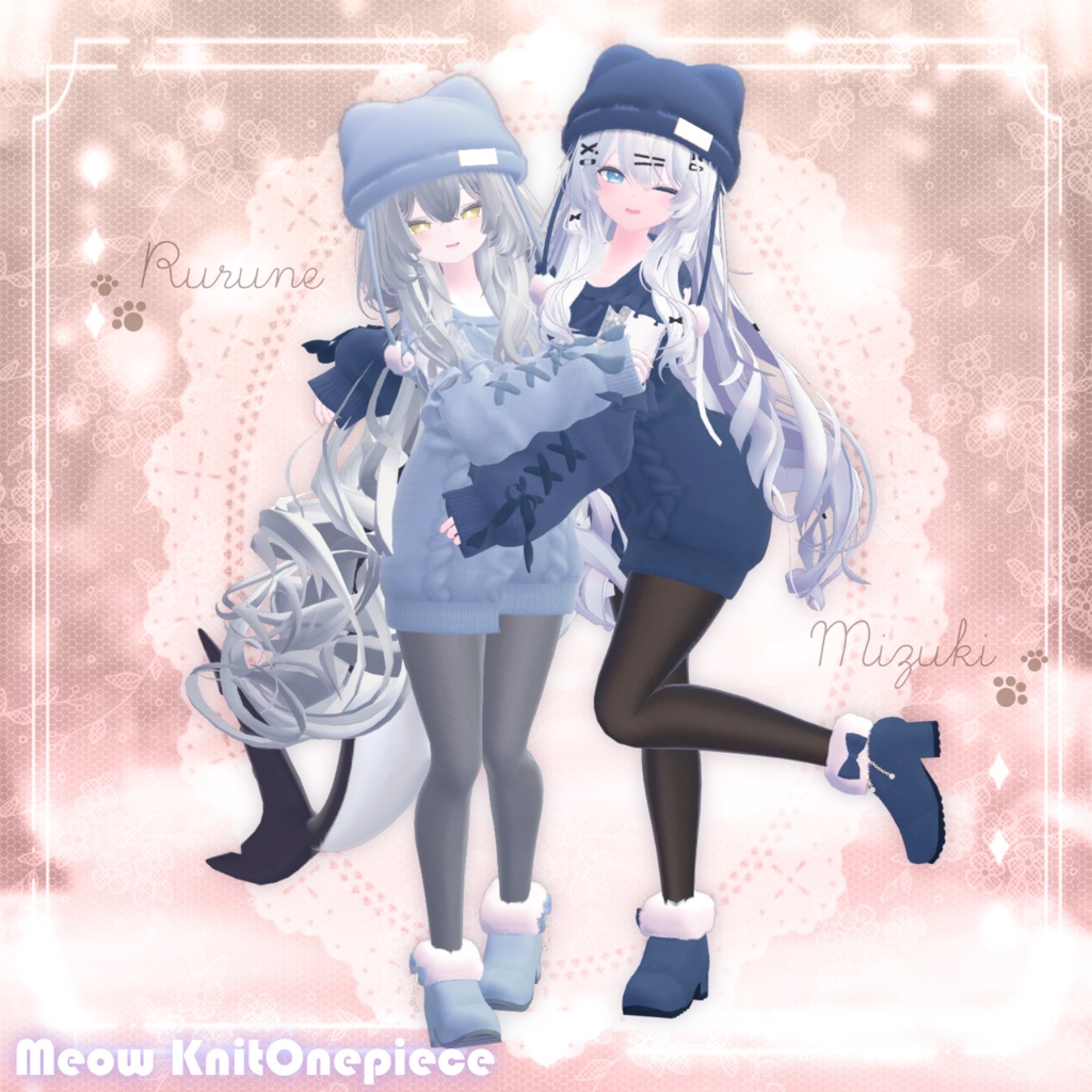ʚ 21 アバター対応 ɞ Meow Knit Onepiece 🐾ˎˊ˗