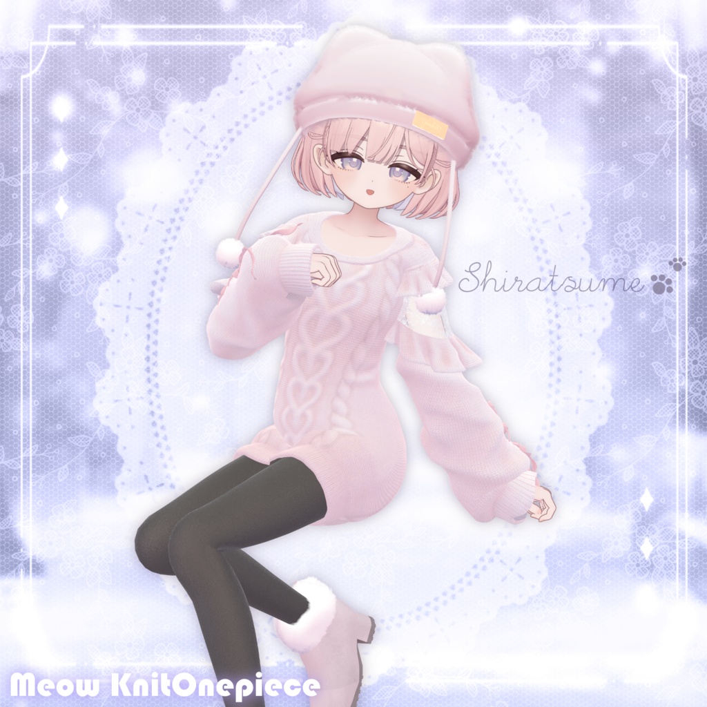 ʚ 24 アバター対応 ɞ Meow Knit Onepiece 🐾ˎˊ˗