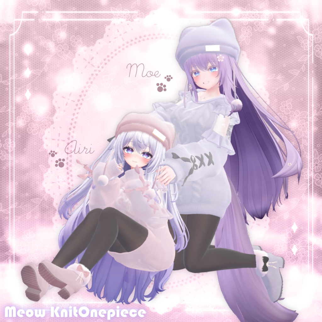 ʚ 21 アバター対応 ɞ Meow Knit Onepiece 🐾ˎˊ˗