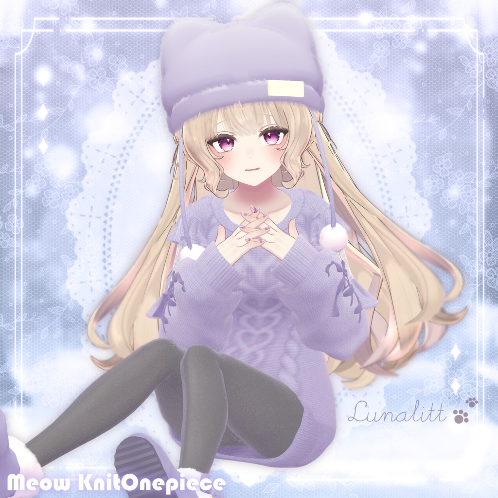 ʚ 21 アバター対応 ɞ Meow Knit Onepiece 🐾ˎˊ˗