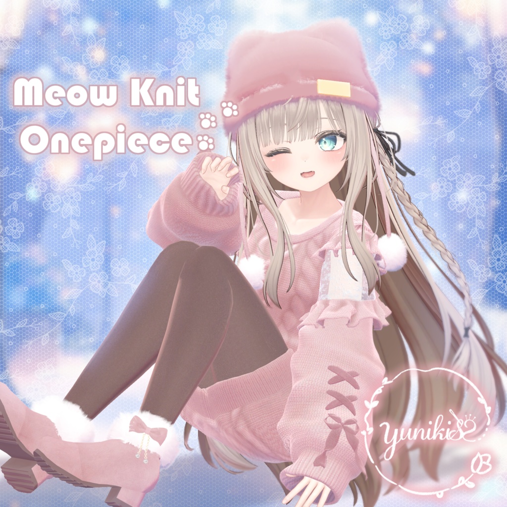 ʚ 19 アバター対応 ɞ Meow Knit Onepiece 🐾ˎˊ˗