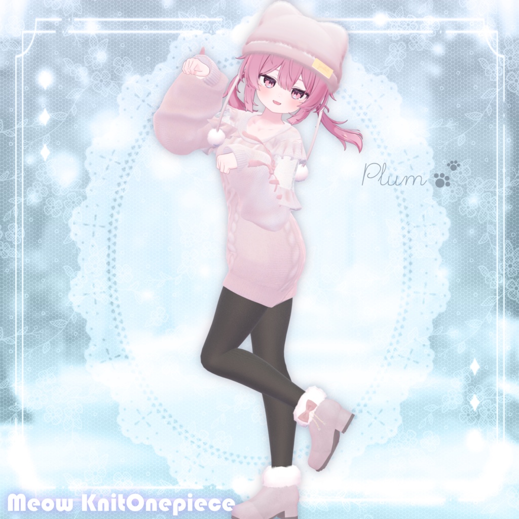 ʚ 26 アバター対応 ɞ Meow Knit Onepiece 🐾ˎˊ˗