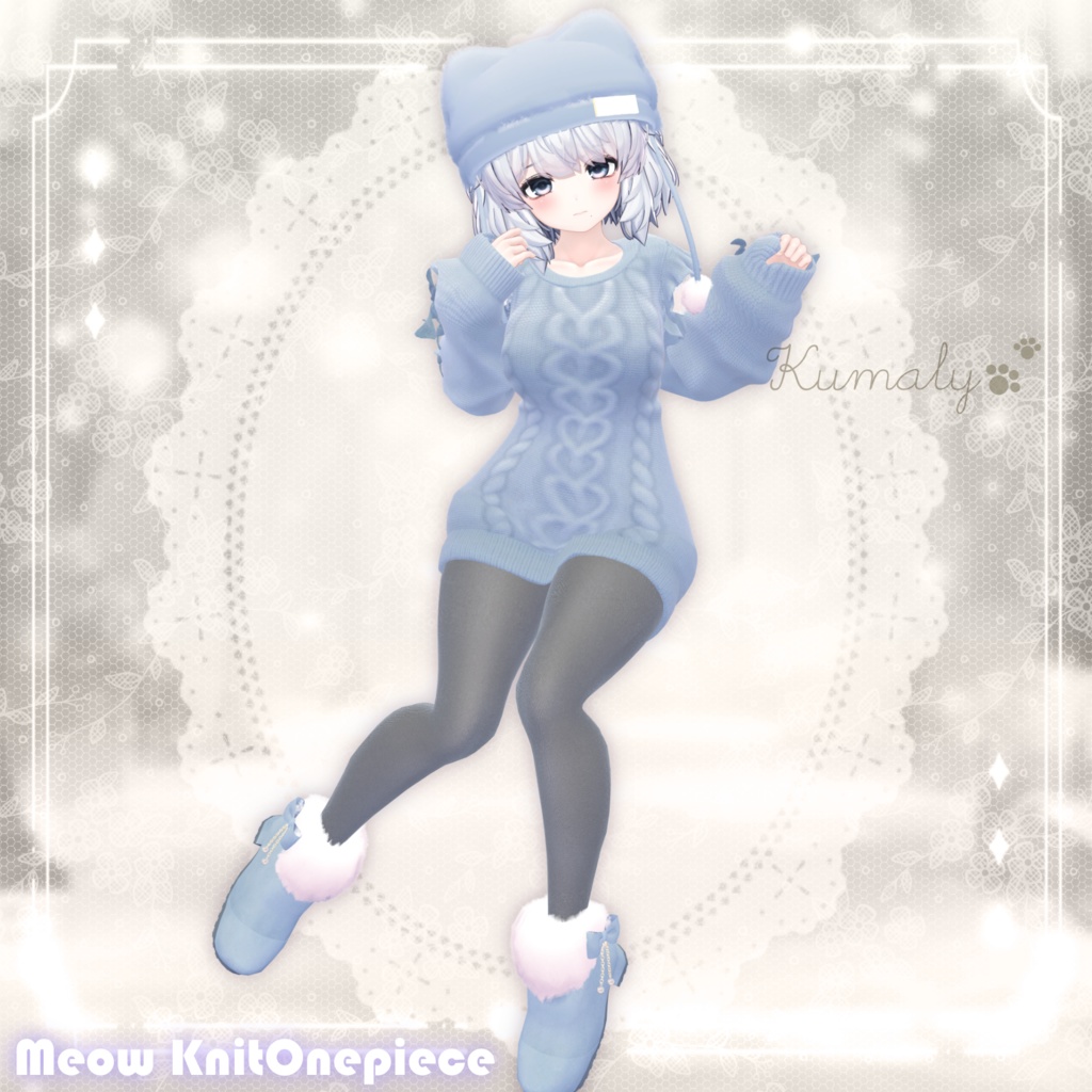 ʚ 27 アバター対応 ɞ Meow Knit Onepiece 🐾ˎˊ˗