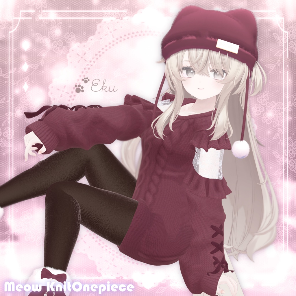 ʚ 21 アバター対応 ɞ Meow Knit Onepiece 🐾ˎˊ˗