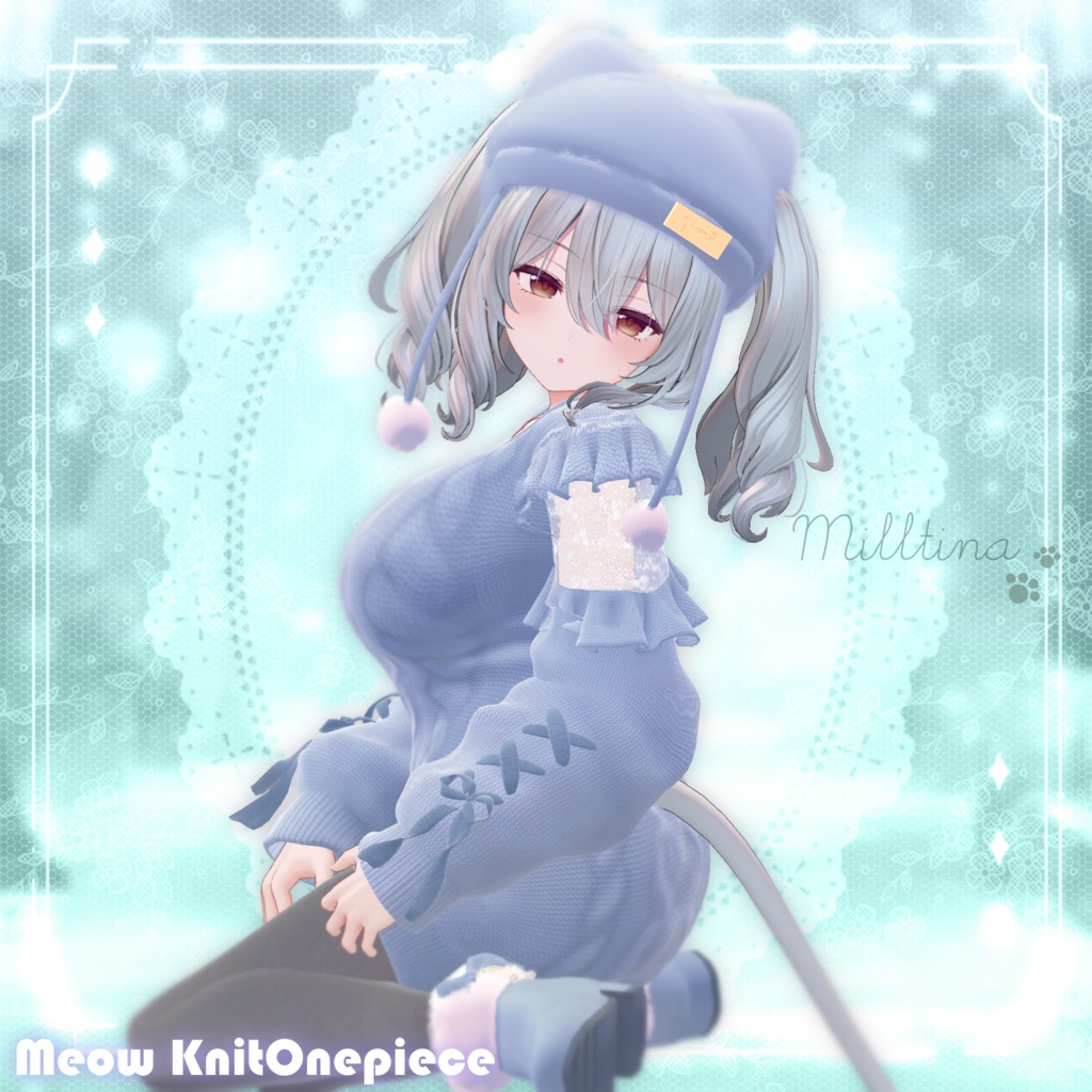 ʚ 21 アバター対応 ɞ Meow Knit Onepiece 🐾ˎˊ˗