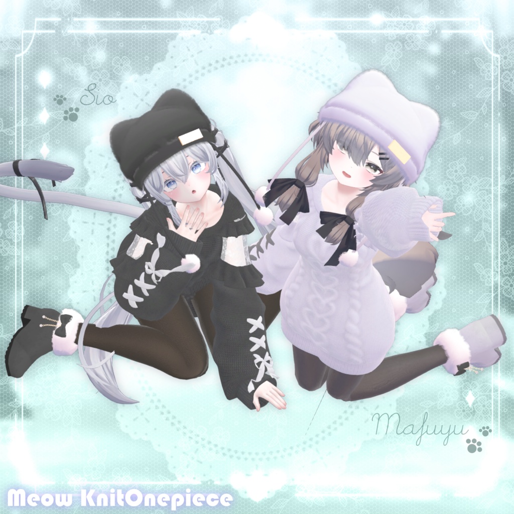 ʚ 21 アバター対応 ɞ Meow Knit Onepiece 🐾ˎˊ˗