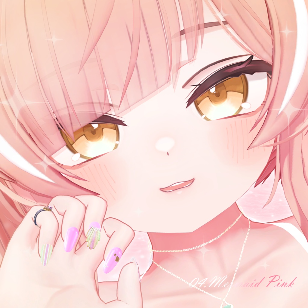 ʚ 18アバター対応 ɞ Mermaid Twinkle Nail 🐚ˎˊ˗