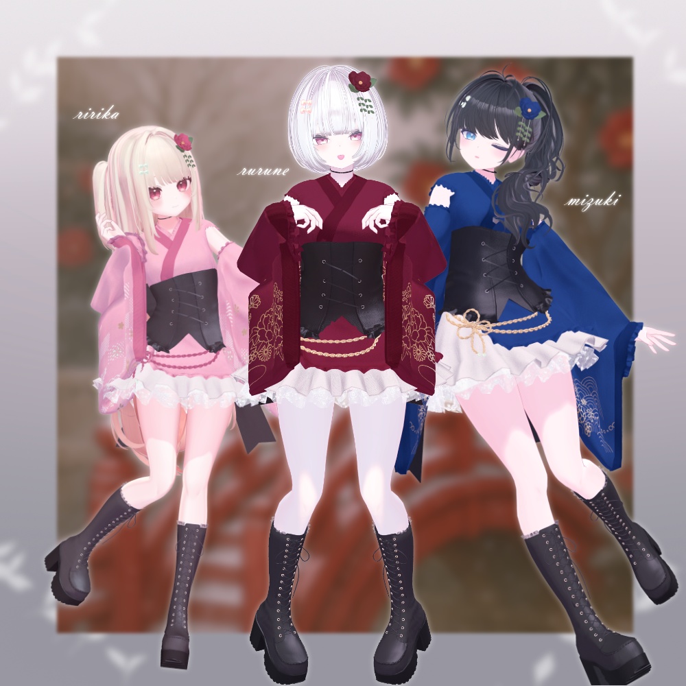 ʚ 22 アバター対応 ɞ Camellia Amour 👘ˎˊ˗